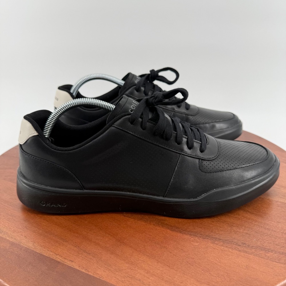 Cole Haan Grand Crosscourt Daily Classic Sneakers Black Leather Mens 10 M C33989